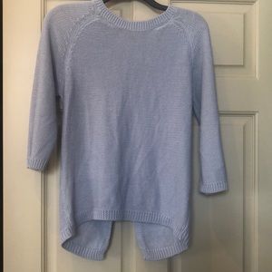 3/4 Sleeve Light Blue Zaraknit Sweater